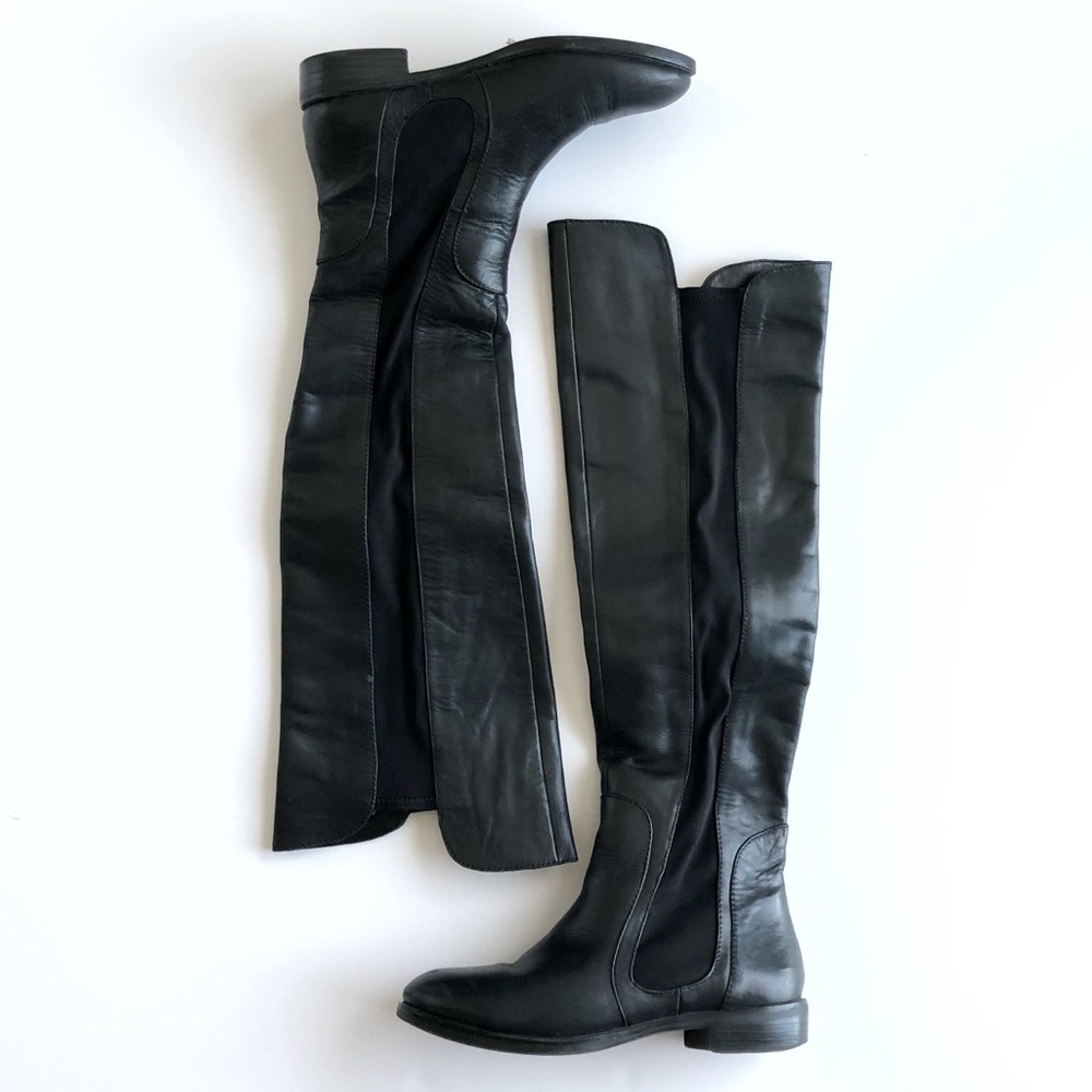 Report Over the Knee Leather Boots